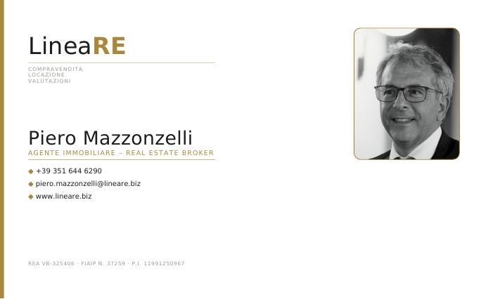 Biglietto da visita Piero Mazzonzelli